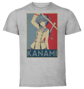 T-Shirt Unisex - Grey - Propaganda - Toji no Miko Kanami Etou T-Shirt Unisex - Grey - Propaganda - Toji no Miko Kanami Etou