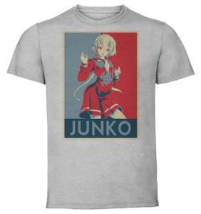 T-Shirt Unisex - Grey - Propaganda - Zombieland Saga Junko Konno variant 2 T-Shirt Unisex - Grey - Propaganda - Zombieland Saga Junko Konno variant 2