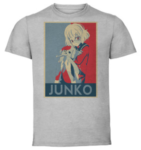 T-Shirt Unisex - Grey - Propaganda - Zombieland Saga Junko Konno variant T-Shirt Unisex - Grey - Propaganda - Zombieland Saga Junko Konno variant