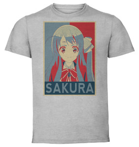 T-Shirt Unisex - Grey - Propaganda - Zombieland Saga Sakura Minamoto