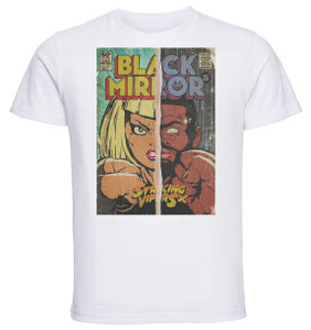 T-Shirt Unisex - White - Black Mirror Vintage 21 Stricking Vipers T-Shirt Unisex - White - Black Mirror Vintage 21 Stricking Vipers