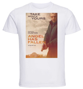 T-Shirt Unisex - White - Playbill - angel has fallen attacco al potere 3 variant 1 T-Shirt Unisex - White - Playbill - angel has fallen attacco al potere 3 variant 1