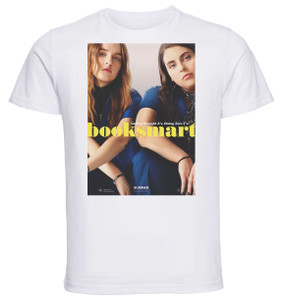 T-Shirt Unisex - White - Playbill - booksmart - la rivincita delle sfigate T-Shirt Unisex - White - Playbill - booksmart - la rivincita delle sfigate