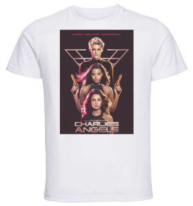 T-Shirt Unisex - White - Playbill - charlie's angels variant 1 T-Shirt Unisex - White - Playbill - charlie's angels variant 1