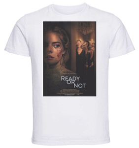 T-Shirt Unisex - White - Playbill - ready or not - finche morte non ci separi variant 1 T-Shirt Unisex - White - Playbill - ready or not - finche morte non ci separi variant 1