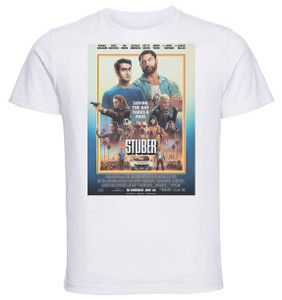 T-Shirt Unisex - White - Playbill - stuber - autista d'assalto T-Shirt Unisex - White - Playbill - stuber - autista d'assalto