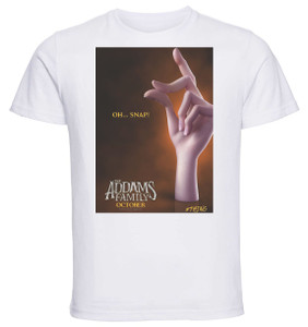 T-Shirt Unisex - White - Playbill - the addams family la famiglia addams - Thing T-Shirt Unisex - White - Playbill - the addams family la famiglia addams - Thing