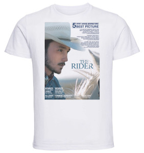 T-Shirt Unisex - White - Playbill - the rider - il sogno di un cowboy