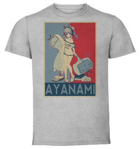 T-Shirt Unisex - Grey - Propaganda - Azur Lane - Ayanami NicoNico T-Shirt Unisex - Grey - Propaganda - Azur Lane - Ayanami NicoNico