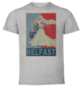 T-Shirt Unisex - Grey - Propaganda - Azur Lane - Belfast Claddagh Ring's Vow T-Shirt Unisex - Grey - Propaganda - Azur Lane - Belfast Claddagh Ring's Vow