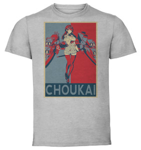 T-Shirt Unisex - Grey - Propaganda - Azur Lane Choukai T-Shirt Unisex - Grey - Propaganda - Azur Lane Choukai
