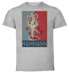 T-Shirt Unisex - Grey - Propaganda - Azur Lane - Hammann Rebellious Summer T-Shirt Unisex - Grey - Propaganda - Azur Lane - Hammann Rebellious Summer