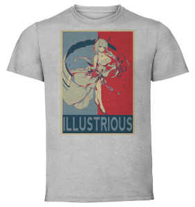 T-Shirt Unisex - Grey - Propaganda - Azur Lane Illustrious Ballroom T-Shirt Unisex - Grey - Propaganda - Azur Lane Illustrious Ballroom