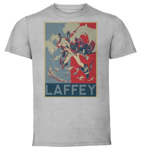 T-Shirt Unisex - Grey - Propaganda - Azur Lane - Laffey Retrofit
