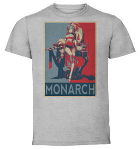T-Shirt Unisex - Grey - Propaganda - Azur Lane - Monarch Black Qipao