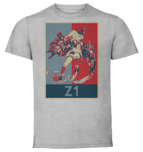 T-Shirt Unisex - Grey - Propaganda - Azur Lane - Z1 Retrofit