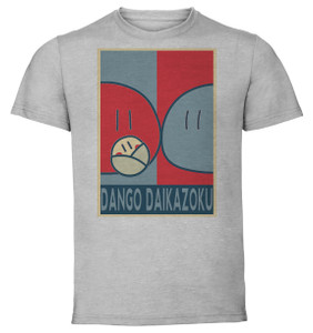 T-Shirt Unisex - Grey - Propaganda - Clannad - Dango Daikazoku T-Shirt Unisex - Grey - Propaganda - Clannad - Dango Daikazoku