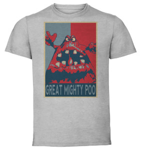 T-Shirt Unisex - Grey - Propaganda - Conker - Great Mighty Poo T-Shirt Unisex - Grey - Propaganda - Conker - Great Mighty Poo
