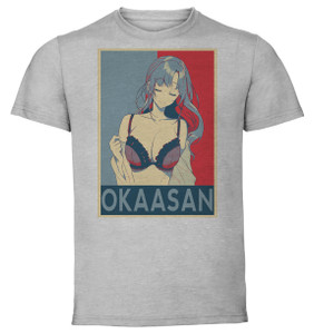 T-Shirt Unisex - Grey - Propaganda - Do You Love Your Mom and Her Two-Hit Multi-Target Attacks - Mamako variant 3 T-Shirt Unisex - Grey - Propaganda - Do You Love Your Mom and Her Two-Hit Multi-Target Attacks - Mamako variant 3