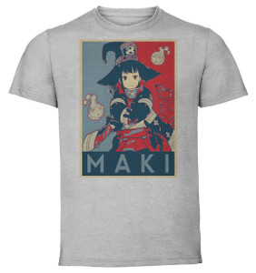 T-Shirt Unisex - Grey - Propaganda - Fire Force - Maki