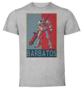 T-Shirt Unisex - Grey - Propaganda - Gundam Iron Blooded Orphans - Barbatos T-Shirt Unisex - Grey - Propaganda - Gundam Iron Blooded Orphans - Barbatos