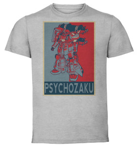 T-Shirt Unisex - Grey - Propaganda - Gundam Thunderbolt Psychozaku T-Shirt Unisex - Grey - Propaganda - Gundam Thunderbolt Psychozaku