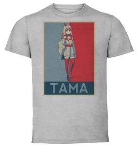 T-Shirt Unisex - Grey - Propaganda - Jigoku Youko - Tama Youko T-Shirt Unisex - Grey - Propaganda - Jigoku Youko - Tama Youko