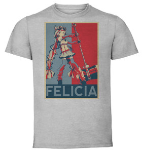 T-Shirt Unisex - Grey - Propaganda - Magia Record Felicia Mitsuki T-Shirt Unisex - Grey - Propaganda - Magia Record Felicia Mitsuki