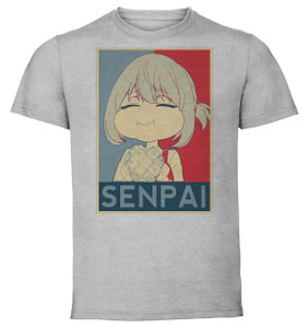 T-Shirt Unisex - Grey - Propaganda - Magical Senpai Tejina Senpai - Senpai variant 3 T-Shirt Unisex - Grey - Propaganda - Magical Senpai Tejina Senpai - Senpai variant 3