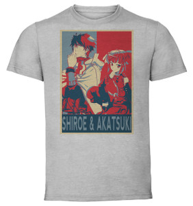 T-Shirt Unisex - Grey - Propaganda - Propaganda - Log Horizon - Shiroe & Akatsuki T-Shirt Unisex - Grey - Propaganda - Propaganda - Log Horizon - Shiroe & Akatsuki