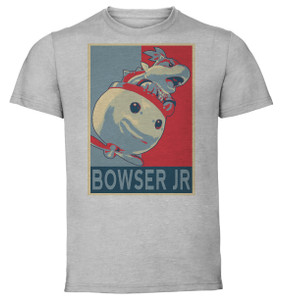 T-Shirt Unisex - Grey - Propaganda - Smash Bros - Bowser Jr