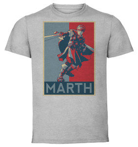T-Shirt Unisex - Grey - Propaganda - Smash Bros Marth