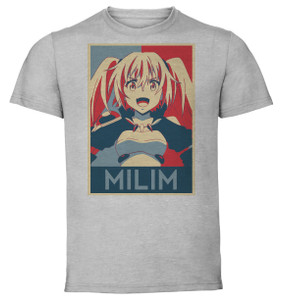 T-Shirt Unisex - Grey - Propaganda - Tensei Shitara That Time I Got Reincarnated as a Slime - Milim Nava