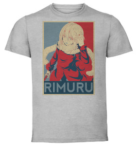 T-Shirt Unisex - Grey - Propaganda - Tensei Shitara That Time I Got Reincarnated as a Slime - Rimuru Tempest Variant T-Shirt Unisex - Grey - Propaganda - Tensei Shitara That Time I Got Reincarnated as a Slime - Rimuru Tempest Variant