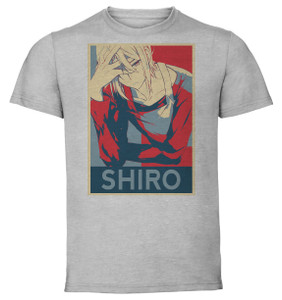 T-Shirt Unisex - Grey - Propaganda - The Devil is a Part-Timer - HATARAKU MAOU-SAMA - Shiro Ashiya T-Shirt Unisex - Grey - Propaganda - The Devil is a Part-Timer - HATARAKU MAOU-SAMA - Shiro Ashiya