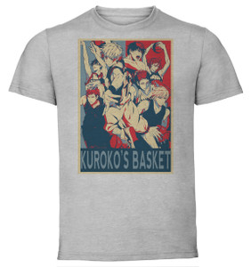 T-Shirt Unisex - Grey - Propaganda - Kuroko no Basket - Characters T-Shirt Unisex - Grey - Propaganda - Kuroko no Basket - Characters