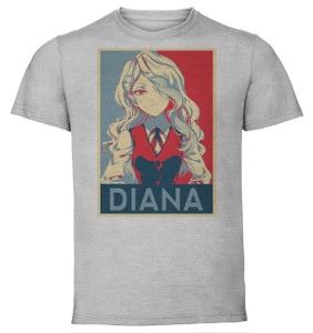 T-Shirt Unisex - Grey - Propaganda - Little Witch Academia - Diana