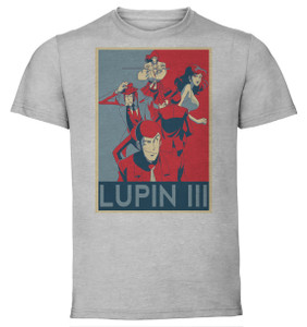 T-Shirt Unisex - Grey - Propaganda - Lupin III - Characters