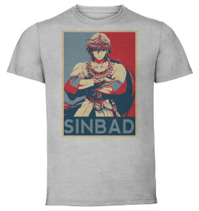 T-Shirt Unisex - Grey - Propaganda - Magi - Sinbad T-Shirt Unisex - Grey - Propaganda - Magi - Sinbad