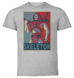 T-Shirt Unisex - Grey - Propaganda - Masters of The Universe - Skeletor T-Shirt Unisex - Grey - Propaganda - Masters of The Universe - Skeletor