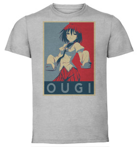 T-Shirt Unisex - Grey - Propaganda - Monogatari - Ougi