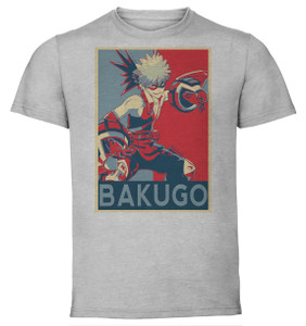T-Shirt Unisex - Grey - Propaganda - My Hero Academia - Bakugo Variant T-Shirt Unisex - Grey - Propaganda - My Hero Academia - Bakugo Variant