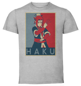 T-Shirt Unisex - Grey - Propaganda - Naruto - Haku