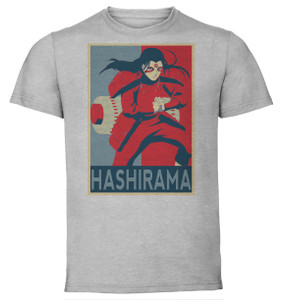 T-Shirt Unisex - Grey - Propaganda - Naruto - Hashirama