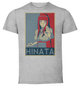 T-Shirt Unisex - Grey - Propaganda - Naruto - Hinata