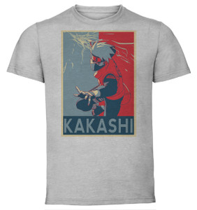 T-Shirt Unisex - Grey - Propaganda - Naruto - Kakashi