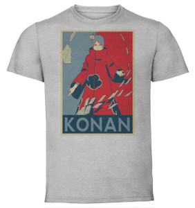 T-Shirt Unisex - Grey - Propaganda - Naruto - Konan