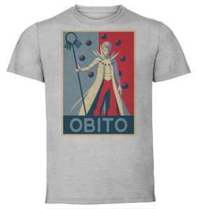 T-Shirt Unisex - Grey - Propaganda - Naruto - Obito Variant