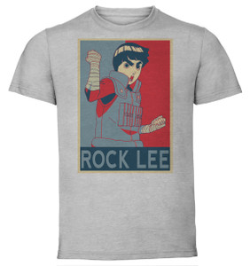 T-Shirt Unisex - Grey - Propaganda - Naruto - Rock Lee
