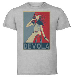 T-Shirt Unisex - Grey - Propaganda - Nier Automata - Devola T-Shirt Unisex - Grey - Propaganda - Nier Automata - Devola